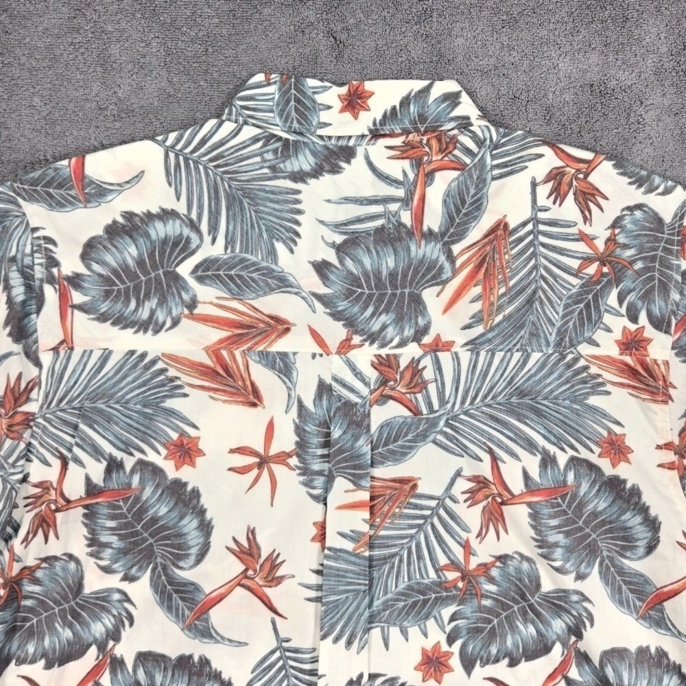 DC Shoes Men's Hawaiian Shirt Tropical Floral Button Up Short Sleeve M/M - Picture 13 of 13